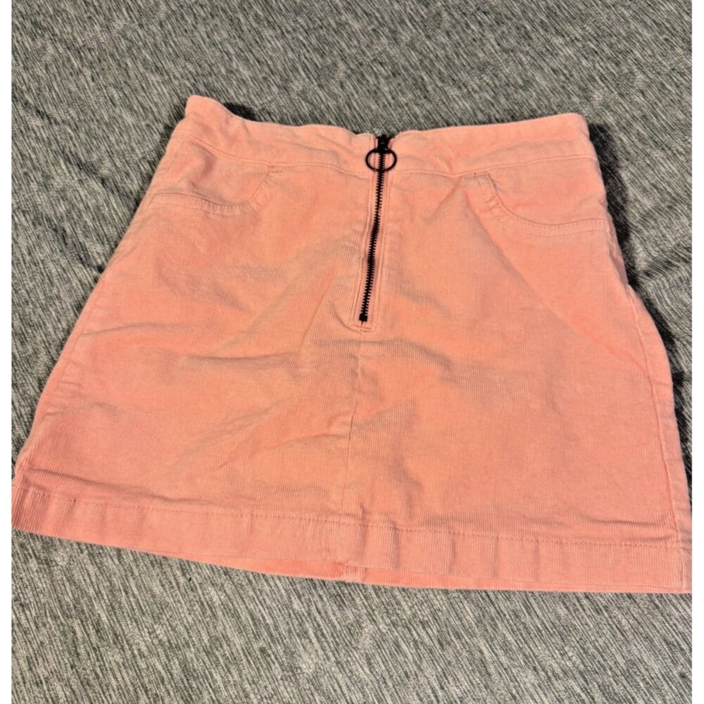 Justice Girls Corduroy Skirt Pale Pink Mini Size 12 Large Trendy Circle Mini